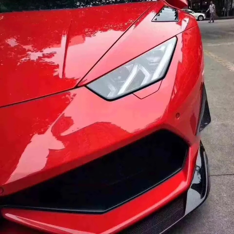 Hot Selling   RZ Style Carbon Fiber Front Car Bumper Lip for Huracan LP610 Front Spoiler Body Kit